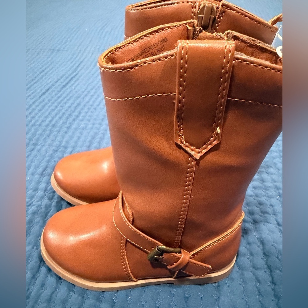 Toddler Girl Old Navy Brown Kids Boots size 8 NWT - Picture 2 of 6